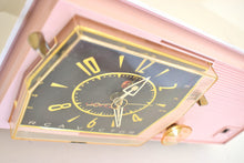Load image into Gallery viewer, Carnation Pink 1960 RCA Victor Model C-2FE &quot;The Timeflair&quot; Clock Radio Excellent Working Condition Looks Very MCM!