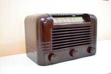 Charger l&#39;image dans la galerie, Magnificent Brown Bakelite 1946 RCA Victor Model 56X10 Vacuum Tube AM Shortwave Radio Boom Box!