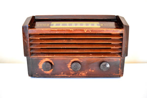 職人による手作りの木製 1945 RCA Victor Model 56X3 真空管 AM ラジオ しっかりとした構造で素晴らしいサウンドです。