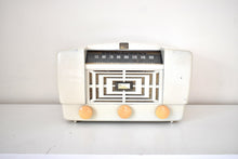 Load image into Gallery viewer, Carrara Ivory Bakelite 1947 RCA Victor Model 66X12 Vacuum Tube AM Radio Sounds Great! Loud and Clear Sounding!