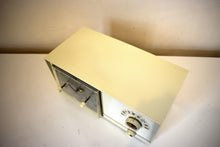 Load image into Gallery viewer, Luster Ivory 1955 RCA Victor Model 7-C-6N Clock Radio Excellent Working and Physical Condition!