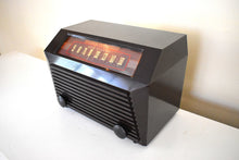 Load image into Gallery viewer, Bluetooth Ready To Go - Edgy Looking Brown Bakelite 1949 RCA Victor Model 9-X-641 Vacuum Tube AM Radio Looks Great! Sounds Wonderful!