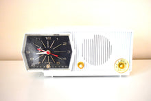 Load image into Gallery viewer, Bluetooth Ready To Go - Tivoli White Mid Century 1959 RCA Victor Model C-1L Vacuum Tube AM Clock Radio Looks and Sounds Great!