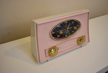 Load image into Gallery viewer, Lace Pink and White RCA Victor Model 1-C-2FE AM Vacuum Tube Radio