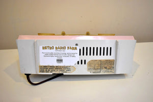 Lace Pink and White RCA Victor Model 1-C-2FE AM Vacuum Tube Radio