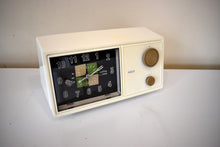 Load image into Gallery viewer, Snow White &quot;Coffee Time&quot; 1960s RCA AM Vintage Solid State Radio Sounds Great! Mod Groovy Design!