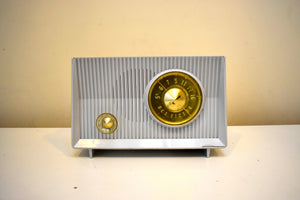 Bluetooth Ready To Go - Tundra Grey 1951 RCA Victor Model X-1 AM Vacuum Tube Radio Sounds Great Excellent Shape!