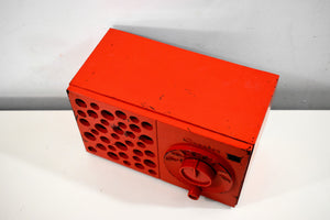 Raconteur Red 1953 Crosley Model JT-3 AM Tube Radio Swiss Cheese Grill, Not Cheesy At All