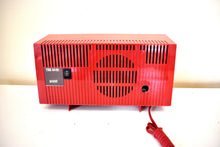 Load image into Gallery viewer, Bluetooth Ready To Go - Corvette Red and White 1959 General Electric GE Vacuum Tube AM Clock Radio Sounds and Looks Great!