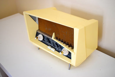 Renown Architect Le Corbusier Designed 1958 Radiola Model 248-A Bakelite AM Shortwave Vacuum Tube Radio Works Great Superlative Design!