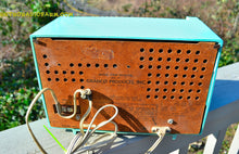 Load image into Gallery viewer, SOLD! - Feb 23, 2015 - LOVELY CERULEAN Turquoise Retro Jetsons 1955 Granco Model 730A AM/FM Tube Radio Works! - [product_type} - Granco - Retro Radio Farm