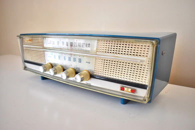 インペリアルブルー 1961年リンカンモデル KFA-W71 真空管AM FMラジオ 美しさと音は素晴らしい！