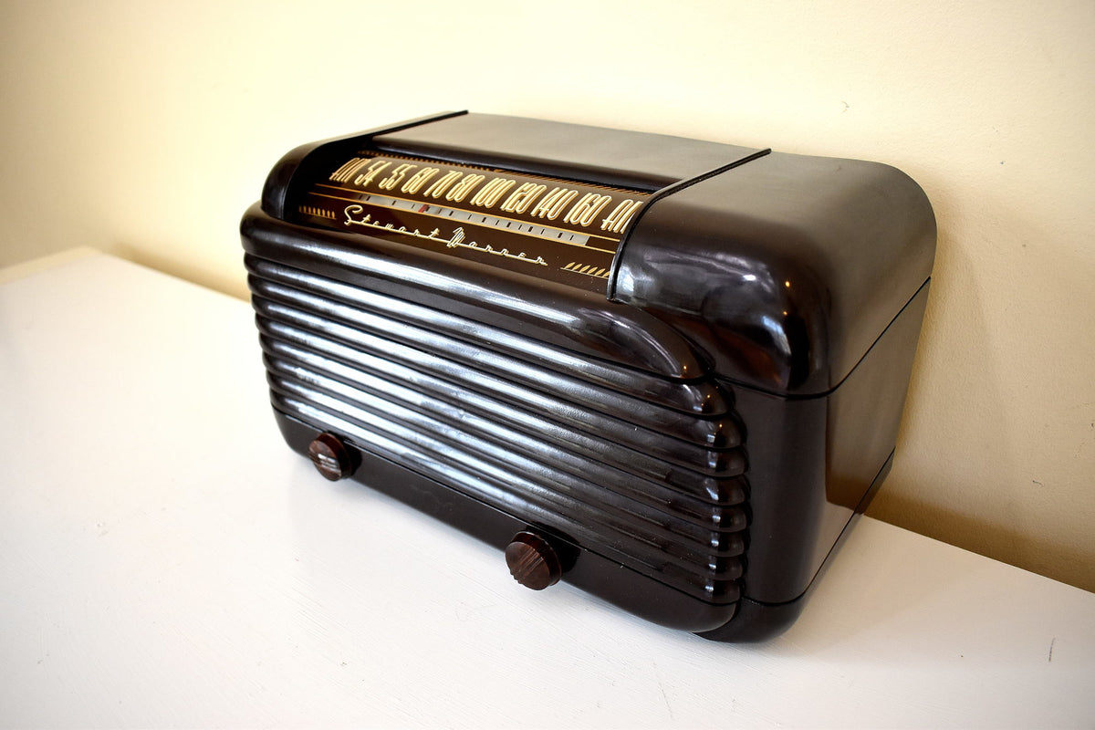 Streamline Glossy Bakelite 1948 Stewart Warner Model A41T1 Vacuum Tube ...