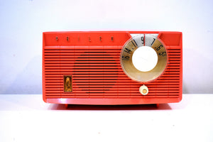 サーモン ピンク 1958 Philco E-814-124 AM 真空管ラジオ ニアミント!
