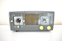 Load image into Gallery viewer, Olive Green 1953 Sentinel Model 1U346 Vacuum Tube AM Clock Radio So Sweet! Rare! Sounds Fantastic!