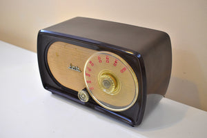 Siena Brown Bakelite 1955 Arvin Model 856T Vacuum Tube AM Radio Outstanding Condition and Sounds Like A Champ!