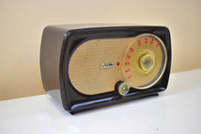 Charger l&#39;image dans la galerie, Siena Brown Bakelite 1955 Arvin Model 856T Vacuum Tube AM Radio Outstanding Condition and Sounds Like A Champ!
