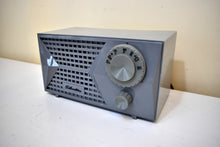 Load image into Gallery viewer, Bluetooth Ready To Go - Grigio Grey Silvertone 1A 1950s AM Vacuum Tube Radio Sleek Styling! Excellent Condition!