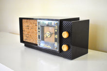Load image into Gallery viewer, Siena Brown 1956 Silvertone Model 7006 AM Vacuum Tube Radio Mint Condition Sounds Great!
