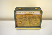 Charger l&#39;image dans la galerie, Smart Speaker Ready To Go - Wood Portable 1957 Sears Silvertone Model 7222 AM Vacuum Tube Radio Mint Condition!