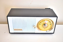 Load image into Gallery viewer, Bluetooth Ready To Go - Black and White 1965 Silvertone Model 5002 Vacuum Tube AM Radio Sounds Great Excellent Condition!