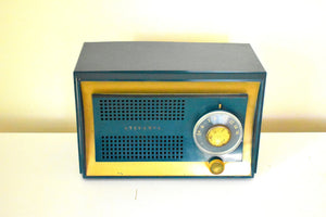 Bluetooth Ready To Go - Sherwood Green Jet Age 1951 Sylvania Model 512GR AM Vacuum Tube Radio Excellent Condition Loud as a Banshee!