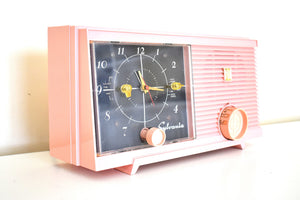 カーネーション ピンク 1960年シルバニアモデル 5C10 真空管AMラジオ 音がいい！レアカラー！