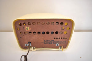 ターコイズとホワイト 1959 Trav-ler モデル T-202 AM 真空管ラジオ とてもかわいいです。素晴らしいですね！