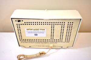 ターコイズとホワイトのシェブロン レトロ Jetsons ヴィンテージ 1957 Philco H836-124 AM 真空管ラジオ ニアミント!