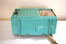 画像をギャラリービューアに読み込む, ターコイズ 1959 ゼネラル エレクトリック モデル T129 AM ビンテージ ラジオ ミッドセンチュリー レトロ ワンダー!