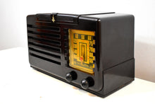 Load image into Gallery viewer, Umber Brown Bakelite 1940 Emerson Model 333 AM Tube Radio Sounds Marvelous Excellent Plus Condition!