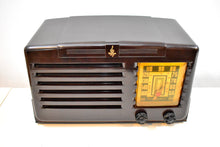 Load image into Gallery viewer, Umber Brown Bakelite 1940 Emerson Model 333 AM Tube Radio Sounds Marvelous! Awesome Condition!