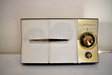Load image into Gallery viewer, Bluetooth Ready To Go - Nutmeg and White Westinghouse 1959 Model AM Vacuum Tube Radio