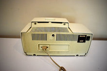 Load image into Gallery viewer, Bluetooth Ready To Go - Alpine White 1959 General Electric Model 914D Vacuum Tube AM Clock Radio Excellent Shape! Sounds Fantastic!