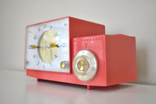 Load image into Gallery viewer, Coral 1959 Westinghouse Model H-583T5 AM Vacuum Tube Radio Split Level Cutie Great Sounding!