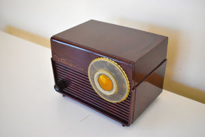 Mocha Marble Swirl Retro Vintage 1953 Westinghouse H-783T5 AM Tube Radio Sounds Great!