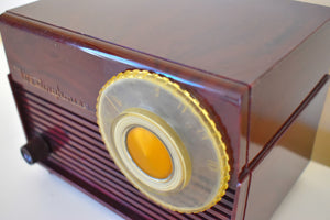 Mocha Marble Swirl Retro Vintage 1953 Westinghouse H-783T5 AM Tube Radio Sounds Great!
