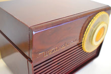 Load image into Gallery viewer, Mocha Marble Swirl Retro Vintage 1953 Westinghouse H-783T5 AM Tube Radio Sounds Great!