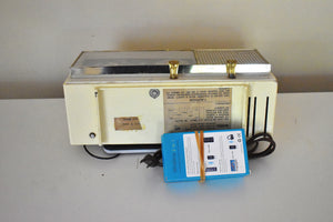 Bluetooth 対応 - シープスキン アイボリー 1959 ウェスチングハウス モデル H719T5A 真空管 AM ラジオ ラウド クリア プレーヤー!