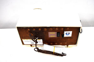 Bluetooth Ready To Go - Pearl White 1958 Philco Model F815-124 Tube AM Radio Sounds Divine!