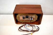 Load image into Gallery viewer, Bluetooth Ready To Go - Wood Vintage 1940s Homestead Model Unknown AM Vacuum Tube Radio Nice Little Woody