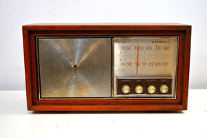 Bluetooth Ready To Go - ウッド 1963 Motorola モデル B10WA AM FM 真空管ラジオ ソリッド プレーヤーと構造
