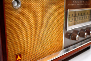 Bluetooth Ready To Go -  Wood 1963 Panasonic Model 782 AM FM Vacuum Tube Radio Rare Early Import High End Model Sounds Great!