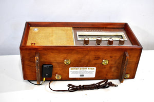 Bluetooth Ready To Go -  Wood 1963 Panasonic Model 782 AM FM Vacuum Tube Radio Rare Early Import High End Model Sounds Great!