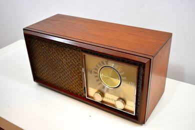 Bluetooth すぐに使えます - ウッド 1959 ゼニス モデル M730 AM FM 真空管ラジオの音が部屋いっぱいに広がります。