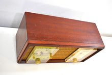 Load image into Gallery viewer, Bluetooth Ready To Go - Real Wood Cabinet Mid Century 1963 Zenith Model X390 AM FM Vacuum Tube Clock Radio Excellent Condition!