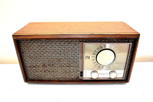 Bluetooth Ready To Go - Solid Hardwood 1965 Zenith Model M730 AM/FM Vacuum Tube Radio Sounds Fantastic!