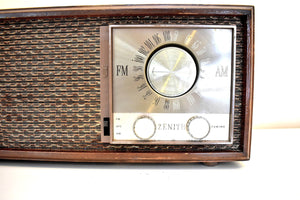 Bluetooth Ready To Go - Solid Hardwood 1965 Zenith Model M730 AM/FM Vacuum Tube Radio Sounds Fantastic!