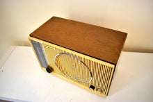 Load image into Gallery viewer, Dual Speaker Oak Wood Cabinet 1964 Zenith Model  H845 AM/FM Radio Mammoth Sound!
