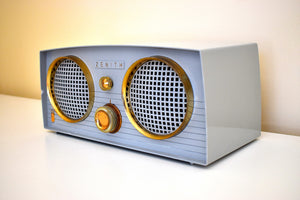 ガルグレー 1956年ゼニスモデル Z512G AM真空管ラジオ レアカラーのオウルアイズ！